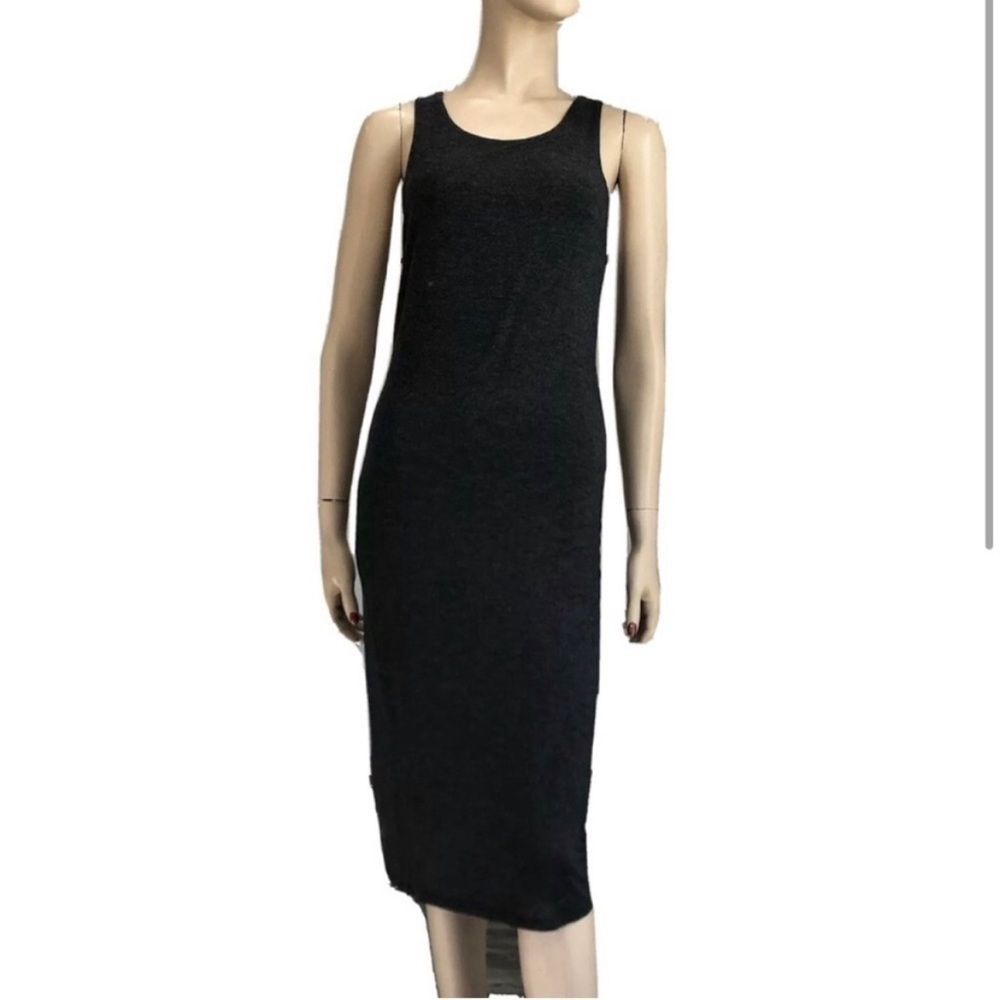American Dream midi bodycon gray dress size:L